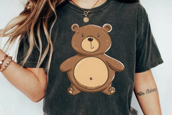 Download Cute Brown Teddy Bear Illustration Cartoon Character Clipart for Nursery Decor Png - Cartoon Collection