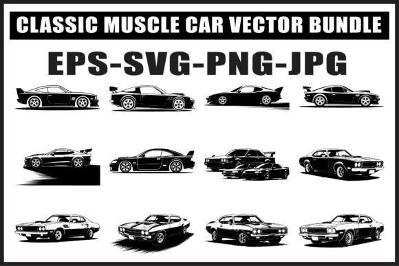 Download Classic Muscle Car SVG Bundle - Premium Resources