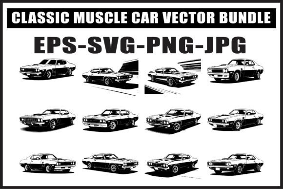 Download Classic Muscle Car SVG Bundle - Premium Resources