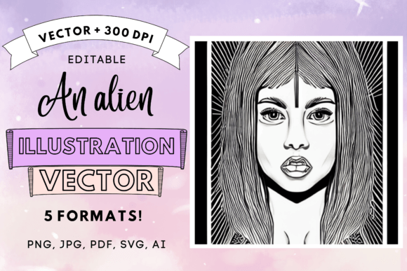 Download Illustration of an Alien Vector - Alien vector Collection