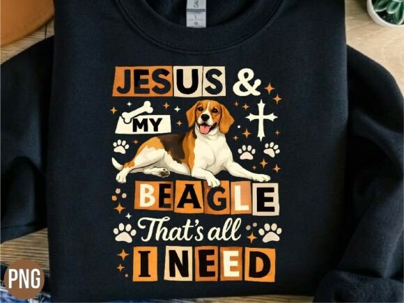 Download Jesus and My Beagle Dog Lover PNG Shirt - Beagle dog Collection